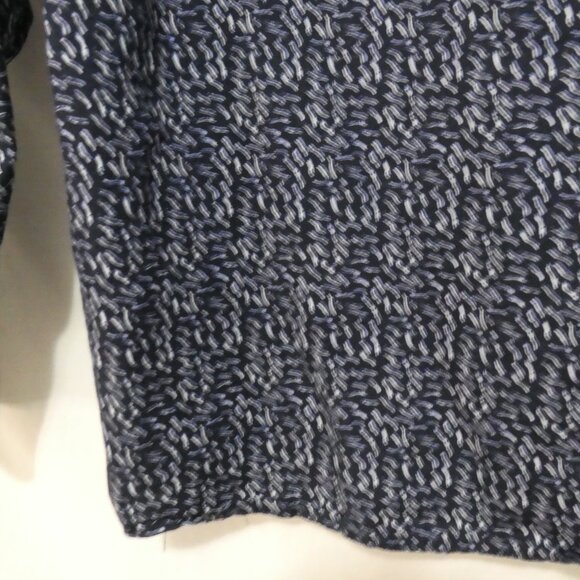 MODERN AMUSEMENT | medium | Stylish Dark Blue Patterned Shirt | Chest Pocket - Picture 14 of 16